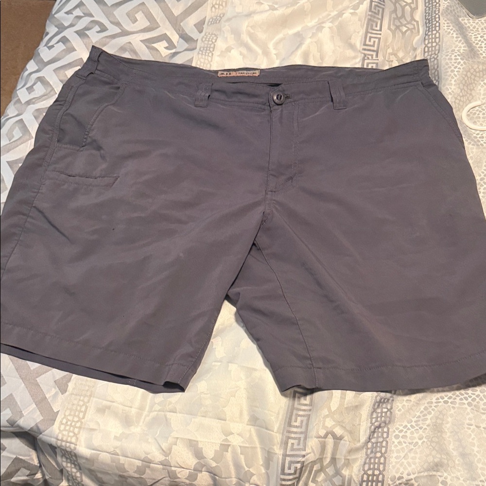 5.11 Tactical Men's Charcoal Flat Front Shorts